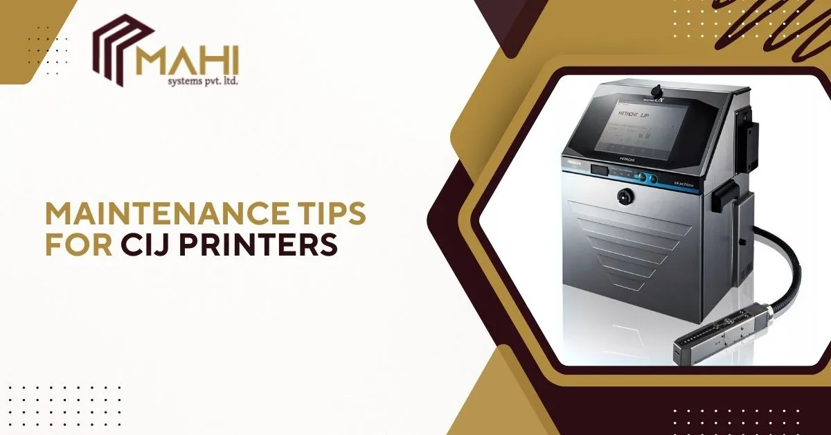 Maintenance Tips for CIJ Printers