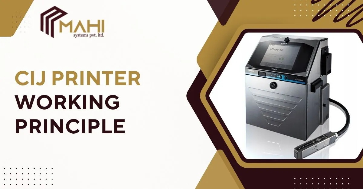 CIJ Printer Working Principle