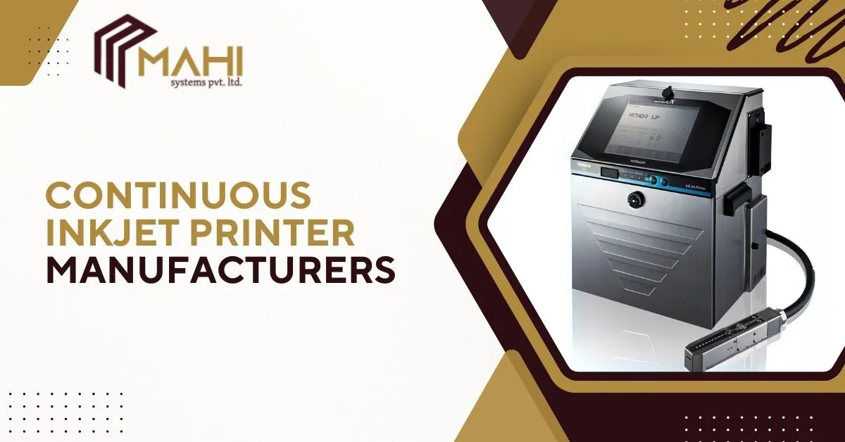 Continuous Inkjet Printer Manufacturers